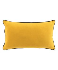 Coussin dehoussable Collection Lanette - Jaune