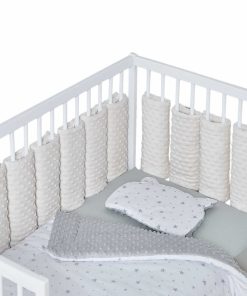 Tour de lit modulable 10 pièces extra doux, MINKY - Ecru