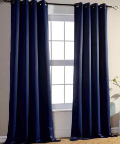 Univers Decor - Rideau Occultant 140 X 260 Cm - 3 Panneaux - Bleu marine