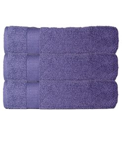 Lot De 3 Maxi Draps De Bain 100x150 Cm 500 Gr/m2 - Bleu marine