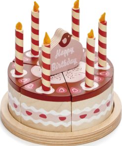 Gâteau d'anniversaire en bois (14 pièces) - N/A