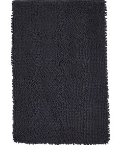 Tapis De Bain Mèche Uni 'essential' 'today' - gris anthracite