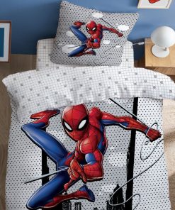 Parure de lit 'Spider-Man' - 1 personne - Blanc