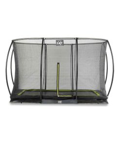 Trampoline enterré 244x366cm noir et filet de sécurité Sihouette EXIT - Noir