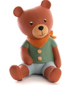 Tirelire ours Martin (14 x 15 cm) - Marron