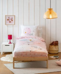 Bleu Câlin - Caradou Shine Sans Couette 90x190cm Parure Enfant Princesse - Rose