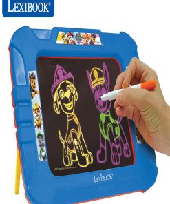 Ardoise À Dessiner Lumineuse Néon Avec Feutres Et Modèles Coloris Pat Patrouille - N/A