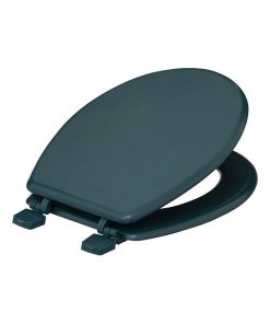 Abattant WC bois pétrole - Bleu