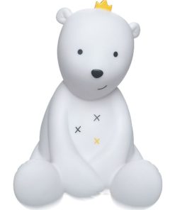 Veilleuse Led Ours Sam (19 Cm) - Blanc