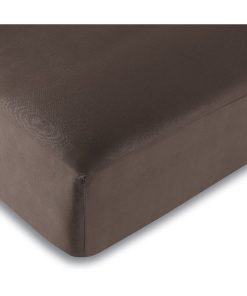 Univers Decor - Drap Housse Choco 160 X 200 Cm / 100% Coton / 57 Fils/cm² - Marron chocolat