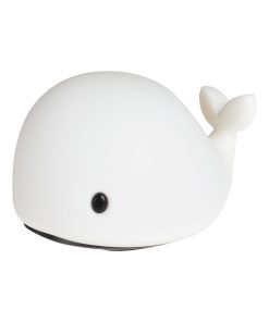 Veilleuse lumineuse tactile en silicone, Baleine - Multicolore