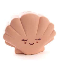 Tirelire coquillage Venus (11 x 15 cm) - Rose
