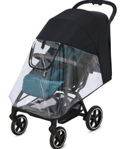 Habillage pluie pour poussette Eezy S Line transparent - Noir