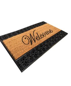 Paillasson Welcome Marron Et Noir 45 X 75 Cm - Marron
