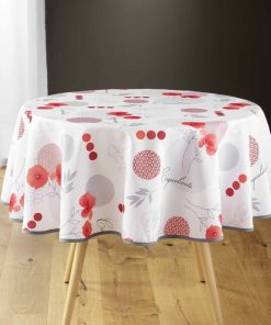 Nappe ronde D180 Pavotine - Blanc