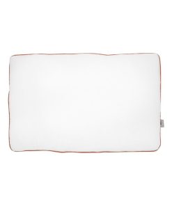 Oreiller plat en gaze de coton, Jeanne - Blanc