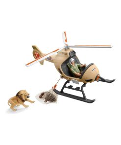 Figurines Wild Life : Hélicoptère pour sauvetage d'animaux - N/A