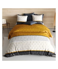 Housse de couette + taie Rizzo - Gris