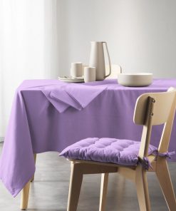 Nappe rectangle coton recycle Collection Grand mistral - Violet