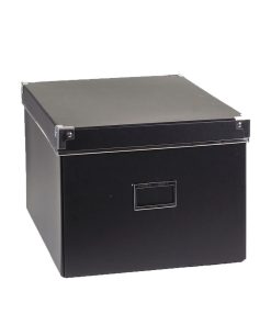 Boîte De Rangement Carton Noire - L28xp35xh18 Cm - Noir
