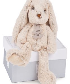 Coffret peluche Lapin Copains câlins beige (25 cm) - Beige