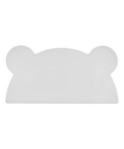 Set de table en forme d’ours en silicone - Gris clair