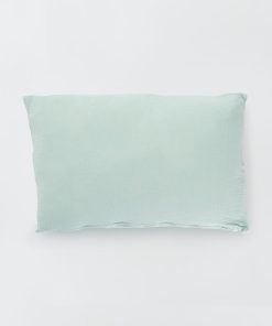 Coussin double gaze de coton - Vert amande