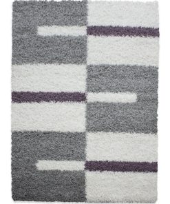 Tapis salon 60x110 SHAGGY GA Violet OEKO TEX idéal pour Salle de bain - Violet