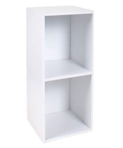 Meuble 2 Cases Avec Fond 32 X 30 X 63 Cm - Blanc
