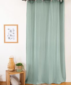 Rideau en gaze de coton - Vert amande