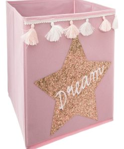 Bac de rangement sequins Dream - Rose
