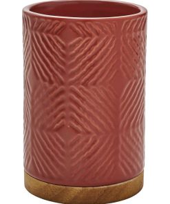 Guy Levasseur - Porte brosse à dents en céramique terracotta - Rouge