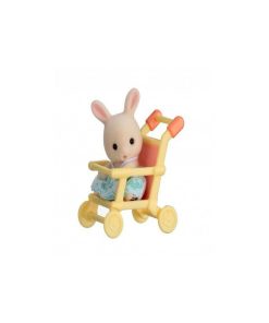 5200 'sylvanian Families' Valisette Bebe Lapin Poussette - N/A