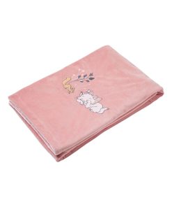 Couverture bi-matière Marie Sweet - 100x150 cm - Rose