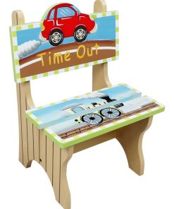 Chaise enfant en bois chambre garçon Fantasy Fields W-9942A - Bleu
