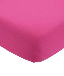 Drap housse bébé Trois Kilos Sept - Rose fushia