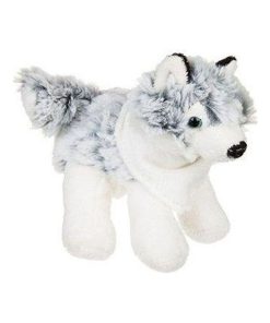 doudou Histoire d'ours Chien Gris PM 16cms HO2491 Husky Pantin - Gris