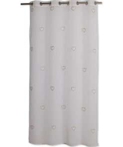 Voilage à œillets 140x240 Sölden beige - Blanc