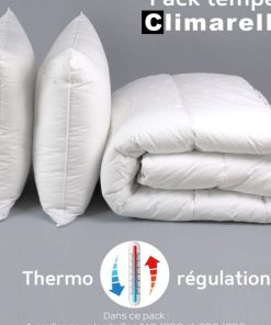DODO - Pack Climarelle® Thermorégulation couette TEMPEREE+oreiller - Blanc