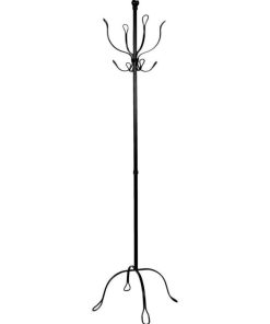 Porte-manteaux vintage métal noir - Noir
