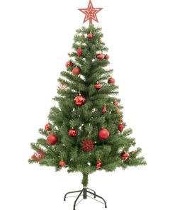 Sapin de Noël décoré 150 cm - Vert