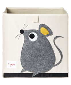 Cube de rangement Souris (33,5 x 33,5 cm) - Gris