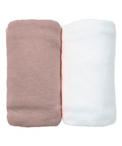Eveil Et Nature Lot De 2 Draps Housse Jersey Coton Bio - Marron