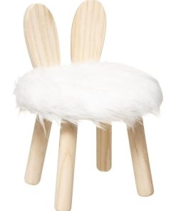 Tabouret lapin pour enfant - Blanc