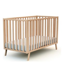 AT4 - Lit Bébé 60x120 CONFORT - Marron foncé