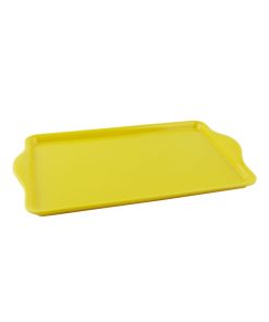Petit plateau Jaune en résine avec anses - N/A