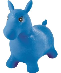 Cheval Sauteur Gonflable Bleu - N/A