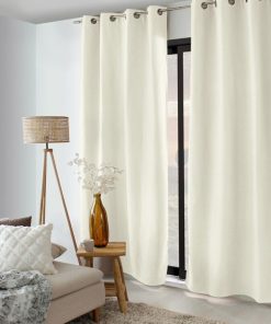 Rideau occultant thermique 135x240 Nordica écru - Blanc