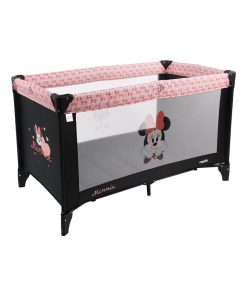 Lit Parapluie Bébé Soda - Sac De Transport Et Matelas Inclus - Minnie - Gris Rose Blanc