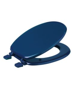 Abattant WC bois marine - Bleu